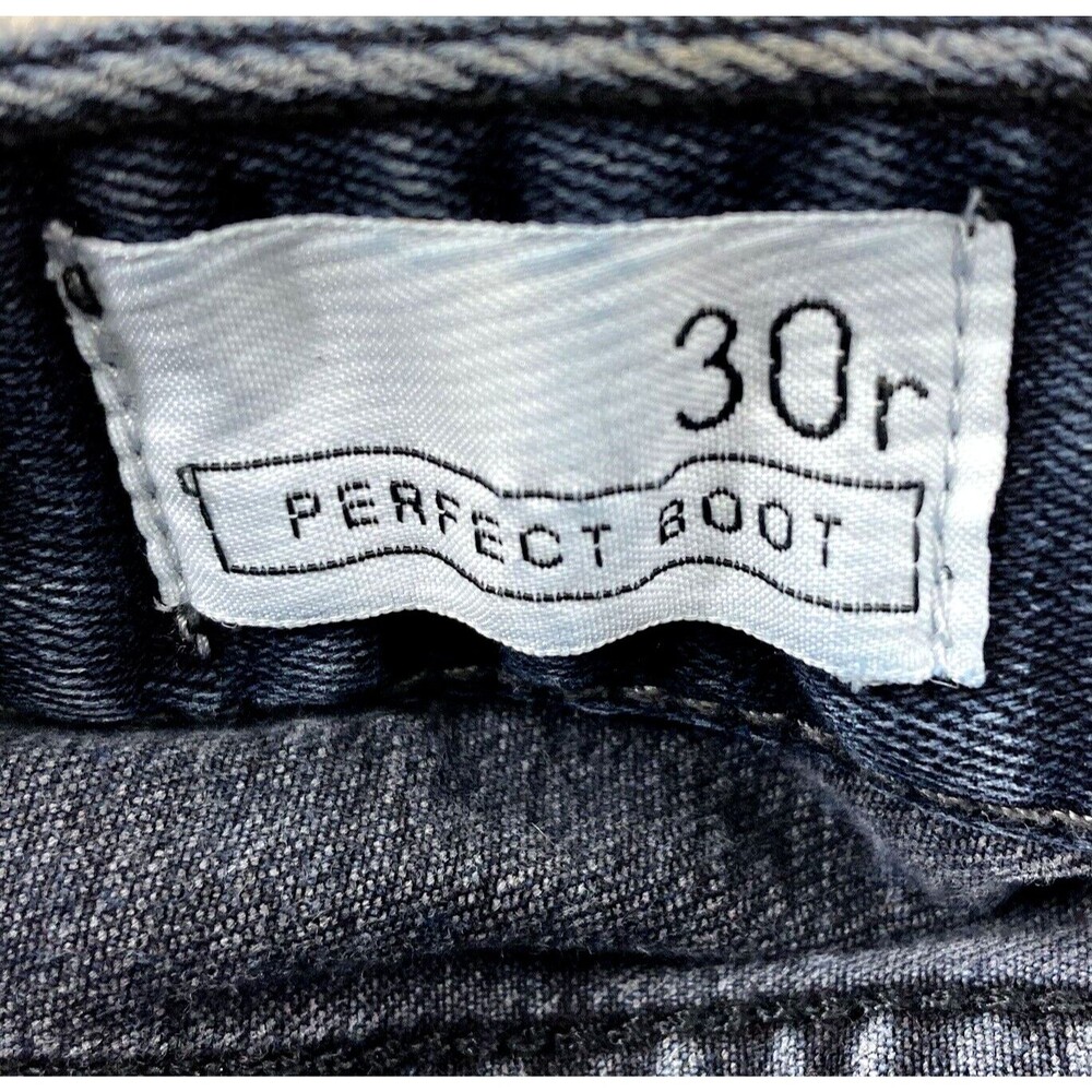 Gap 1969 Jeans Perfect Boot Indigo Blue Dark Mid 30 R 31 x 31 Womens Hippie Boho - Picture 3 of 14